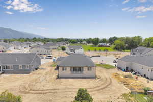 Aerial view of residential area