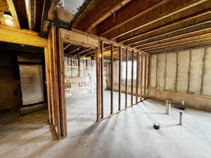 View of below grade area