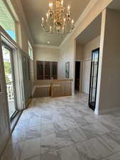 Entry from Living Room with 1/2 bath to the right past the large storage closet