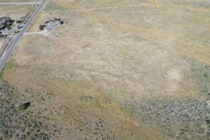 Aerial overview of property's location featuring rural landscape