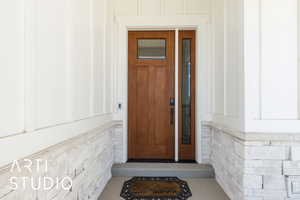 View of exterior entry