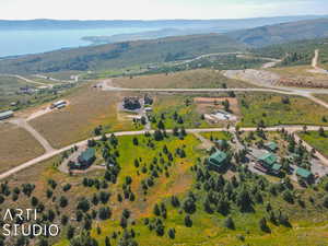 Bird's eye view of mountains