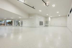 Garage with baseboards