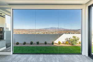 Water view featuring a mountain backdrop