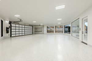 Garage featuring a central vacuum unit