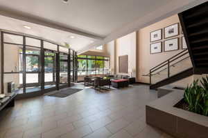 Common area with stairs
