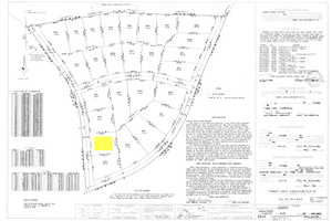 Map showing property parcels