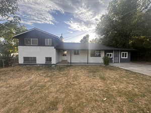 View of split level home