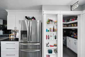 Pantry with beverage cooler