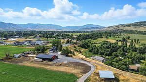 Drone / aerial view of mountains