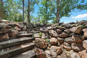 View of exterior entrance to basement