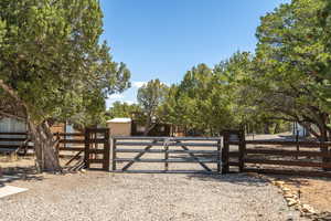 Gate featuring fence
