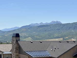 Great view of Mt Ogden, home to Snowbasin Ski Resort.