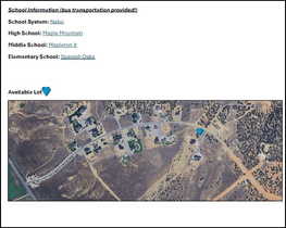 Aerial overview of property's location