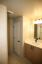 Two bathrooms in the basement, storage and nice  bathroom details