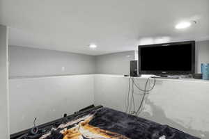 Interior space featuring recessed lighting