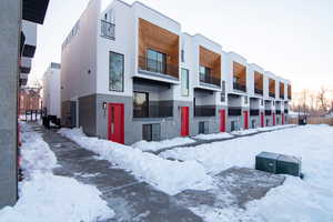 Snow covered property