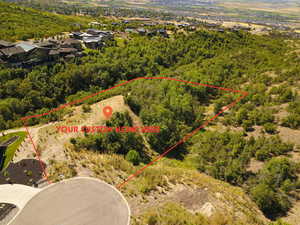 View of property location featuring property parcel outlined
