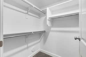 View of spacious closet