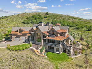 View from above of property