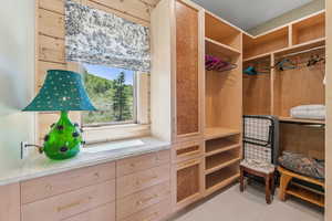 View of spacious closet