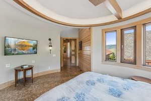 Bedroom with baseboards