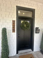Doorway to property