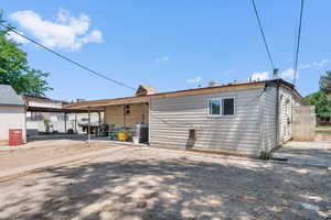 Rear view of house