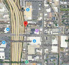 Aerial overview of property's location