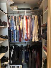 View of spacious closet