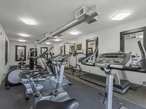 View of workout area