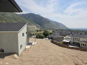 Mountain view featuring nearby suburban area