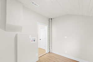 New 100% water-proof vinyl flooring. Hook ups are ready for gas/electric washer/dryer and lots of storage space.