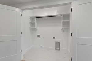 Spacious laundry room
