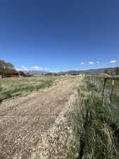 View of road with a mountain view and a rural view