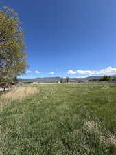 View of yard with a rural view