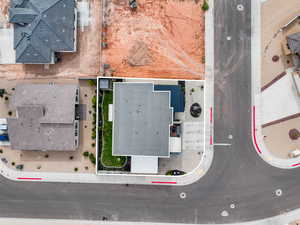 Aerial view of property's location with property boundaries highlighted