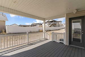 Spacious Covered Back Deck