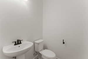 Bathroom with baseboards