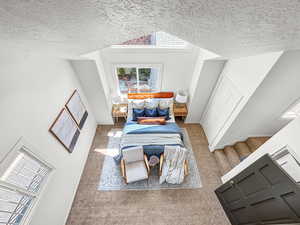 View of primary bedroom from the loft