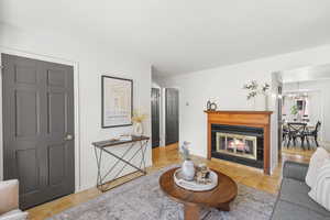 Living room with gas fireplace