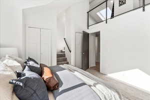 Master Bedroom with gorgeous natural light and a loft.