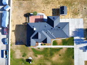 View from above of property