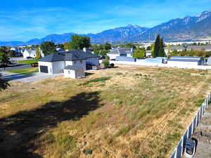 Mountain view with nearby suburban area