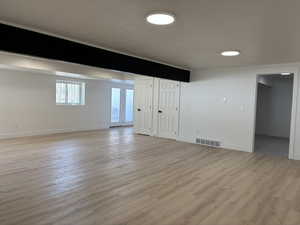 View towards the entrance