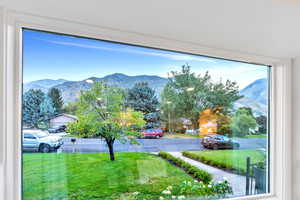 View of mountain background