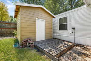 View of outbuilding