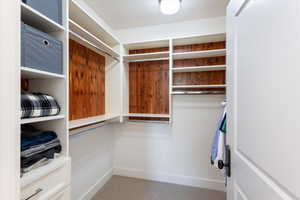 View of spacious closet