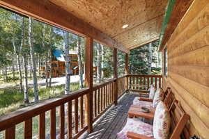 View of wooden porch