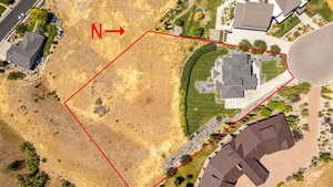 View of property location with property parcel outlined
